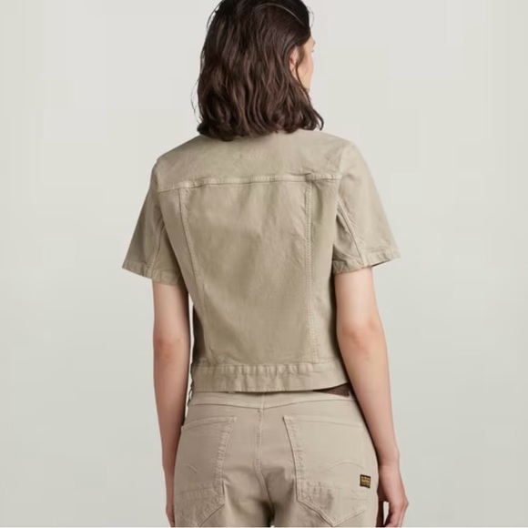 G Star Raw Arc Denim Jacket Worn in Berge Cruise Stretch Canvas Ret $180 - Picture 2 of 10